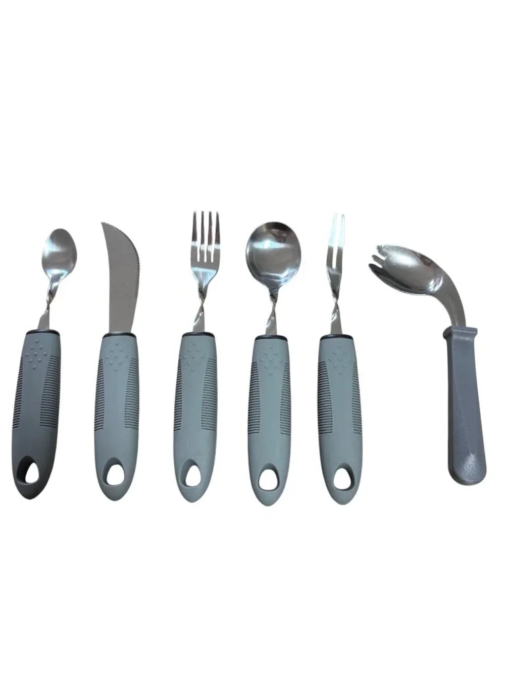 Adaptive Parkinson's Utensil Food Set Easy Grip Handles Limited Mobility